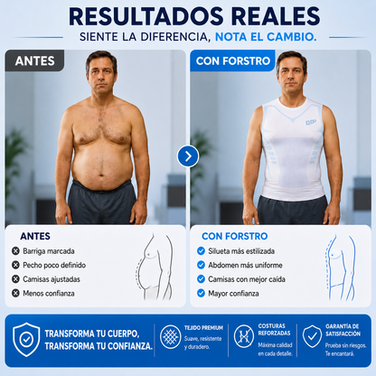 FORSTRO™ | Camiseta Reductora Hombre — Vientre Plano al Instante