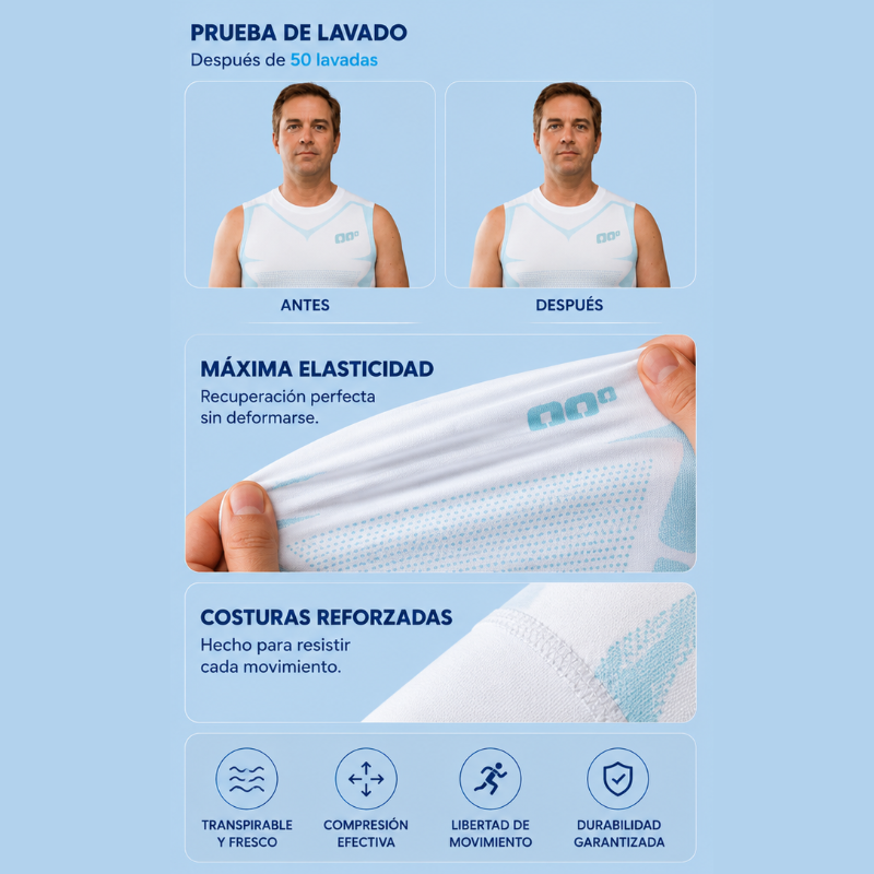 FORSTRO™ | Camiseta Reductora Hombre — Vientre Plano al Instante