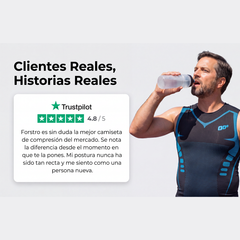 FORSTRO™ | Camiseta Reductora Hombre — Vientre Plano al Instante